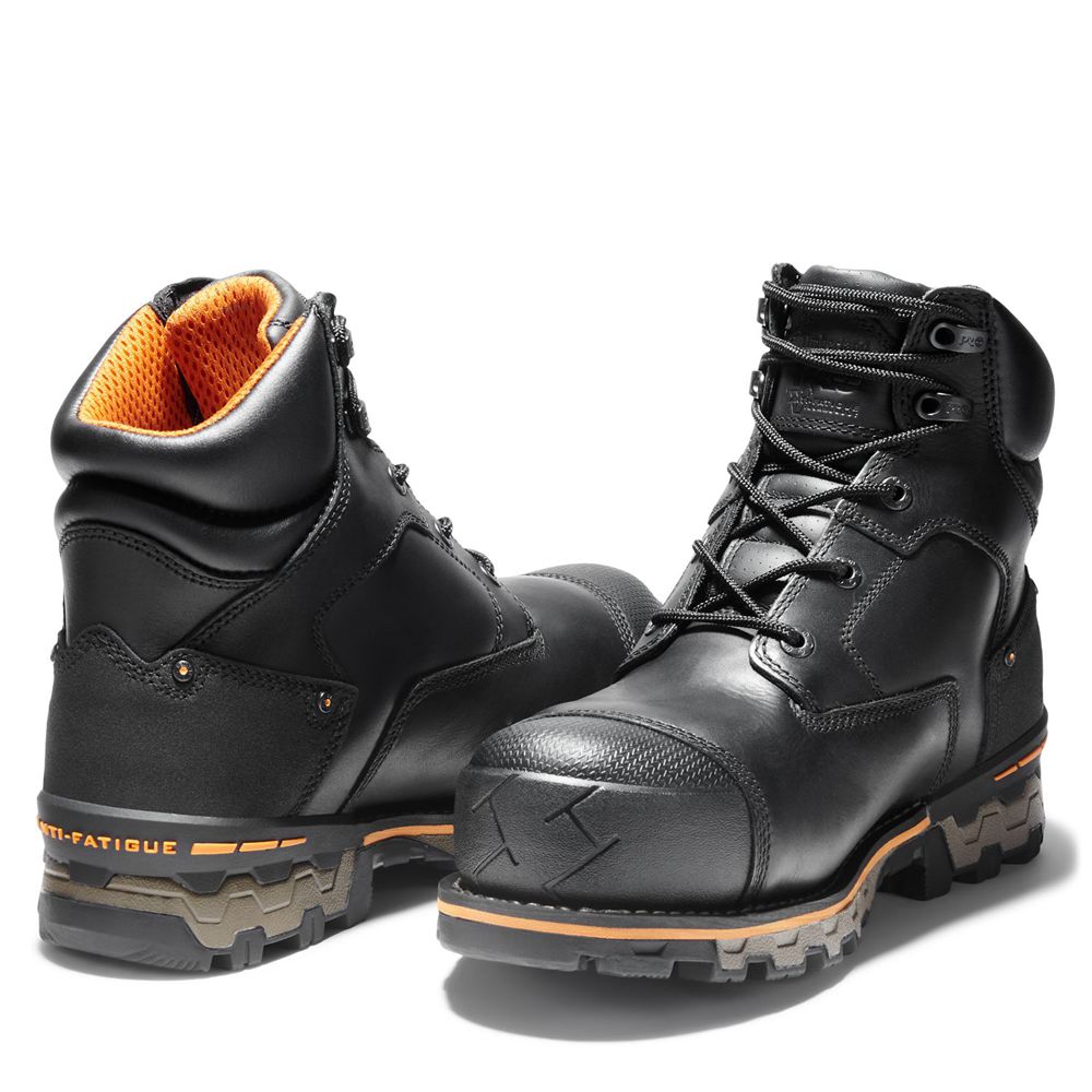 Timberland Mens Work Boots PRO® Boondock 6\" Comp Toe - Black - India FH6581730